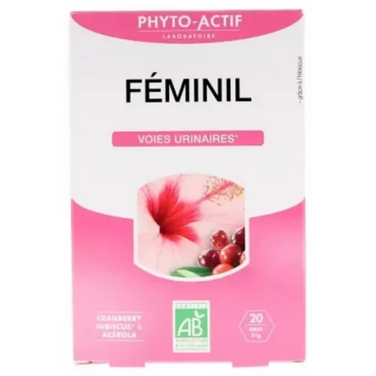 Phyto-Actif Féminil Voies Urinaires Bio Sticks x 20