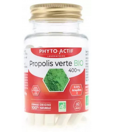 Phyto-Actif Propolis Verte 400 mg Bio Gélules x 60