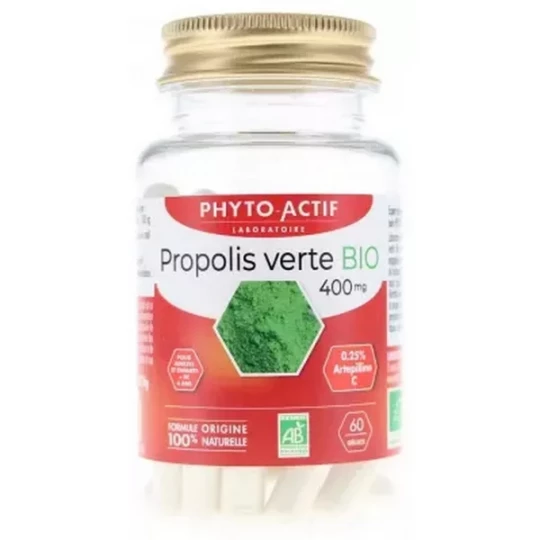 Phyto-Actif Propolis Verte 400 mg Bio Gélules x 60