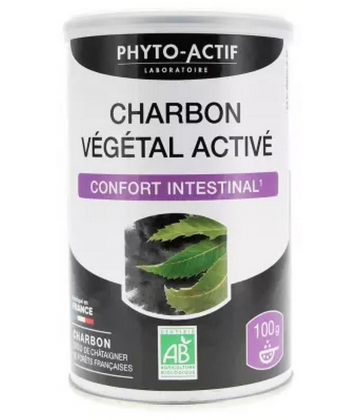 Phyto-Actif Charbon Végétal Activé Confort Intestinal Bio 100 g