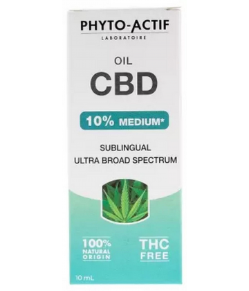 Phyto-Actif CBD Huile 10% Sublinguale 10 ml