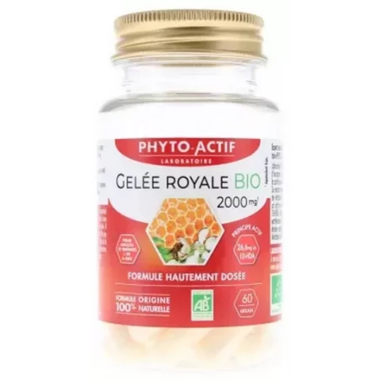 Phyto-Actif Gelée Royale 2000 mg Bio Gélules x 60