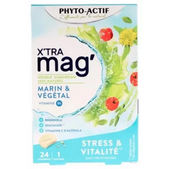 Phyto-Actif X-tra MagStress & Vitalité Comprimés x 24