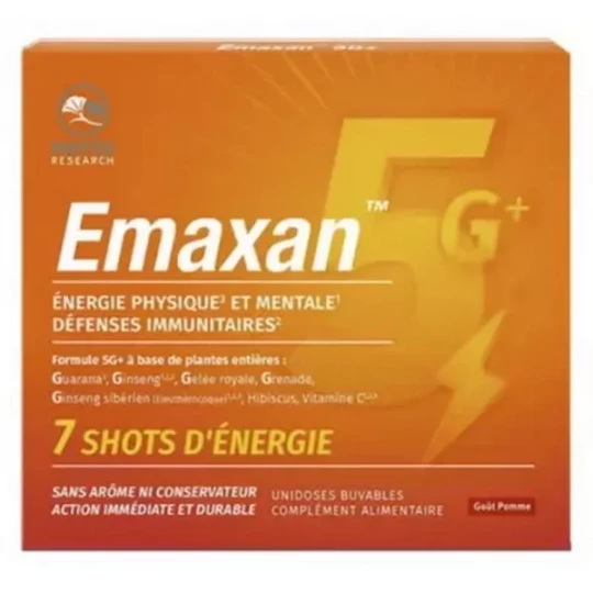 Phytoresearch Emaxan Shots d'Énergie Unidoses x 7