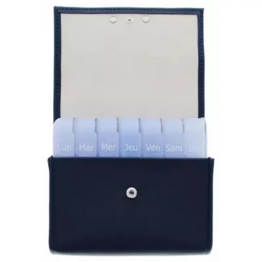 Pilbox Maxi Pilulier Semainier Marine
