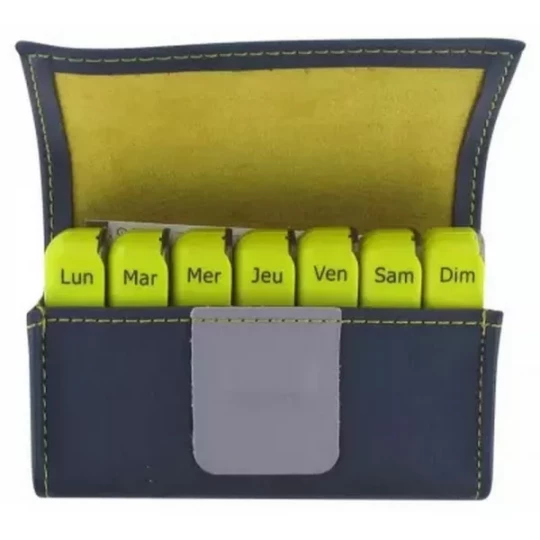 Pilbox Mini Gris Foncé/Vert