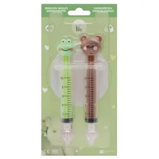 Plic Care Seringues Nasales 4 Mois et + 2 Seringues - Modele : Grenouille et Ours