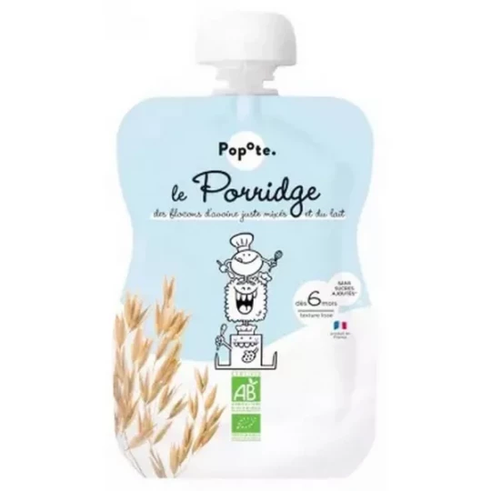 Popote Gourde Le Porridge Purée des 6 Mois Bio 100 g