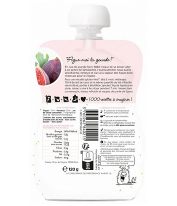 Popote Gourde La Figue Compote des 4/6 Mois Bio 120 g