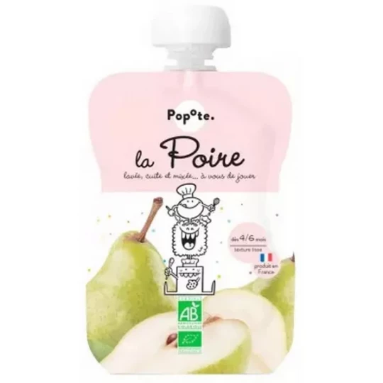 Popote Gourde La Poire Compote des 4/6 Mois Bio 120 g