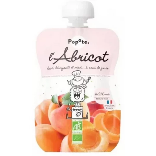 Popote Gourde l'Abricot Compote des 4/6 Mois Bio 120 g