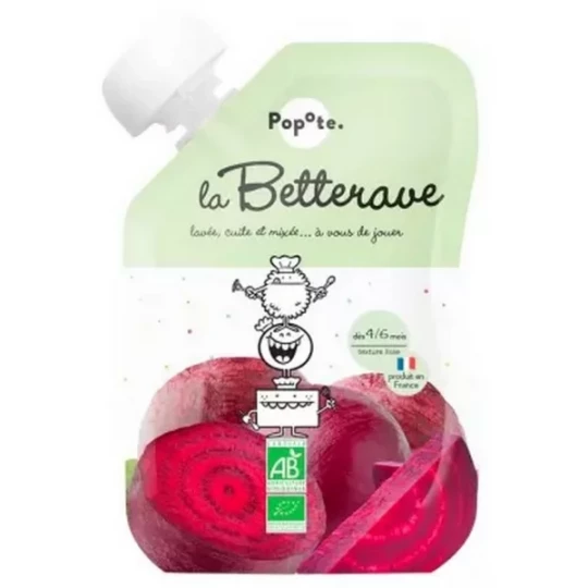 Popote Gourde La Betterave Purée des 4/6 Mois Bio 120 g