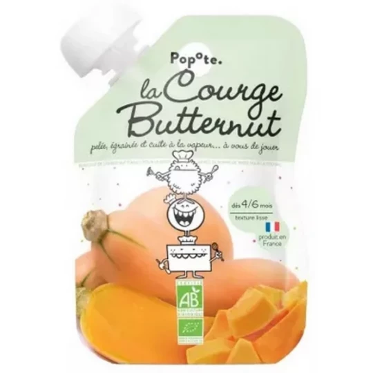 Popote Gourde La Courge Butternut Purée des 4/6 Mois Bio 120 g