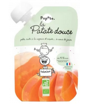 Popote Gourde La Patate Douce Purée des 4/6 Mois Bio 120 g
