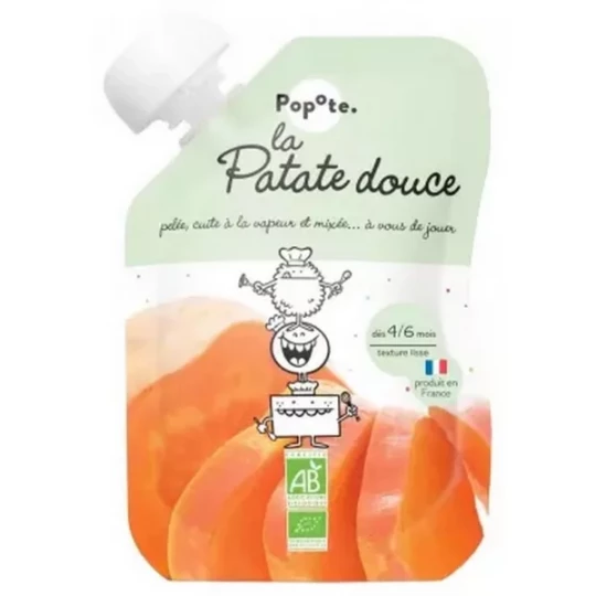 Popote Gourde La Patate Douce Purée des 4/6 Mois Bio 120 g