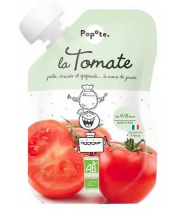 Popote Gourde La Tomate Purée des 4/6 Mois Bio 120 g