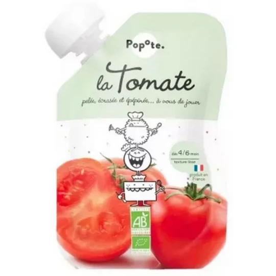 Popote Gourde La Tomate Purée des 4/6 Mois Bio 120 g