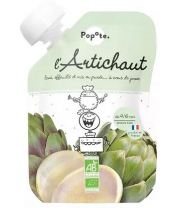 Popote Gourde l'Artichaut Purée des 4/6 Mois Bio 120 g