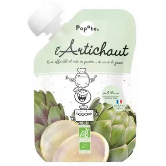 Popote Gourde l'Artichaut Purée des 4/6 Mois Bio 120 g