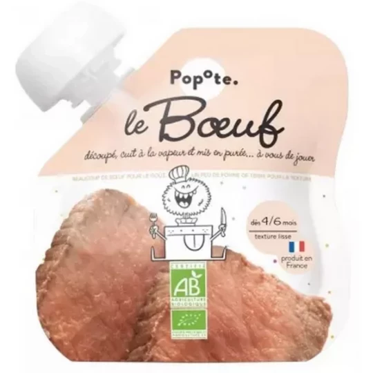 Popote Gourde Le Bœuf Purée des 4/6 Mois Bio 60 g