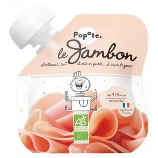 Popote Gourde Le Jambon Purée des 4/6 Mois Bio 60 g