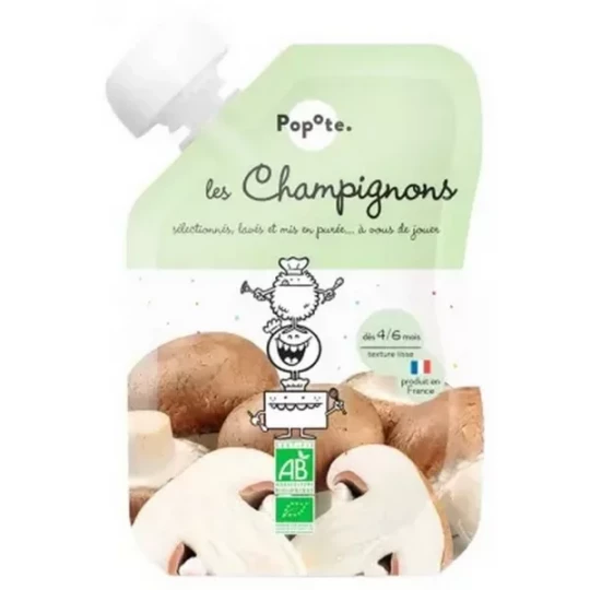 Popote Gourde Les Champignons Purée des 4/6 Mois Bio 120 g