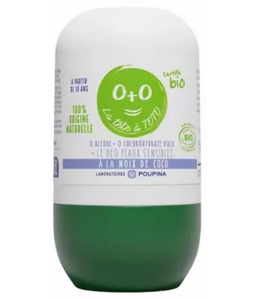 Poupina Déodorant Peaux Sensibles Noix de Coco Bio 50 ml