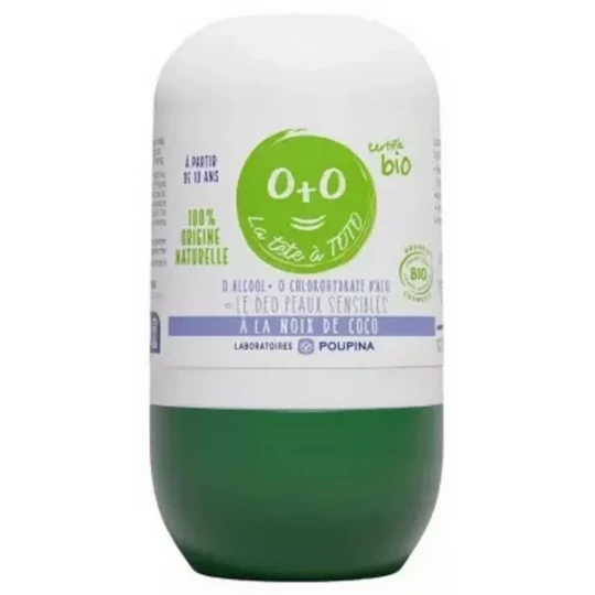 Poupina Déodorant Peaux Sensibles Noix de Coco Bio 50 ml