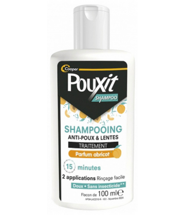 Pouxit Shampoing Abricot Anti-Poux & Lentes