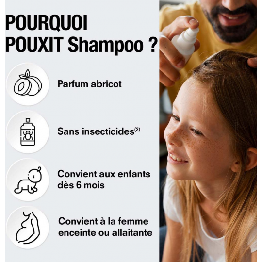 Pouxit Shampoing Anti-Poux & Lentes Abricot 200 ml - image 4