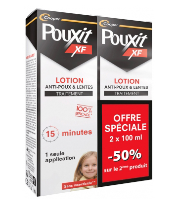 Pouxit Lotion Anti-Poux & Lentes 100 ml x 2