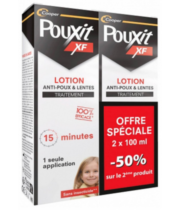 Pouxit Lotion Anti-Poux & Lentes 100 ml x 2