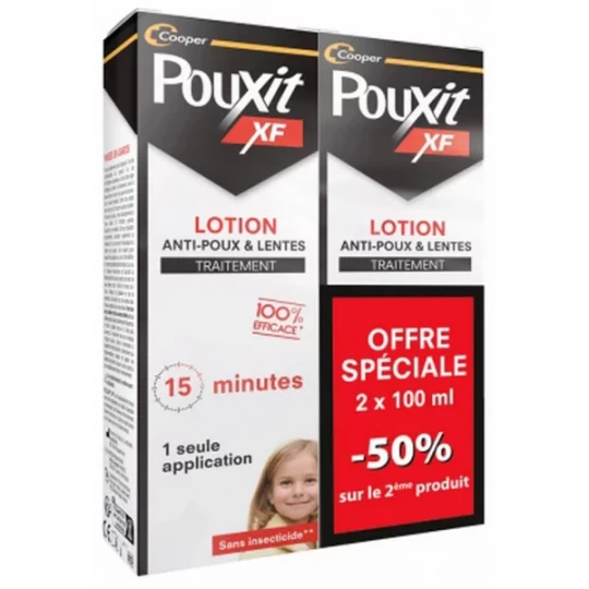 Pouxit Lotion Anti-Poux & Lentes 100 ml x 2