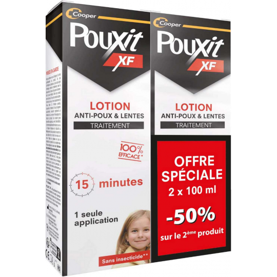 Pouxit Lotion Anti-Poux & Lentes 100 ml x 2