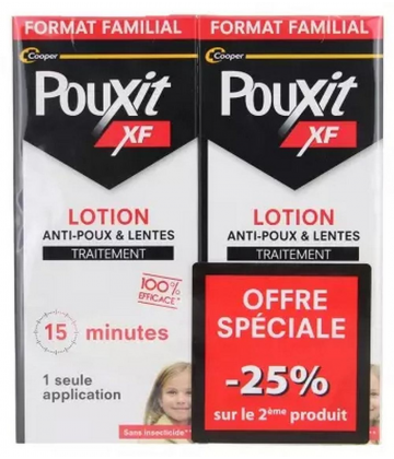 Pouxit XF Anti-Poux et Lentes Lotion 200 ml x 2