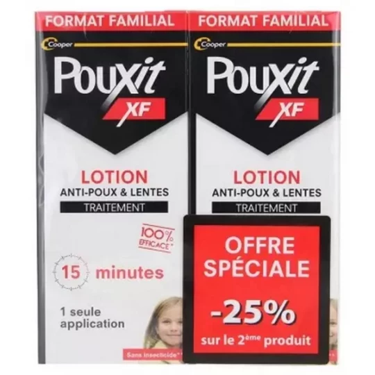 Pouxit XF Anti-Poux et Lentes Lotion 200 ml x 2