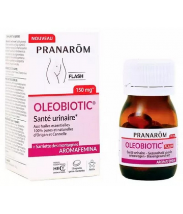 Pranarôm Aromafemina OleoBiotic Santé Urinaire Capsules x 15