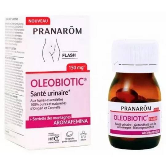 Pranarôm Aromafemina OleoBiotic Santé Urinaire Capsules x 15