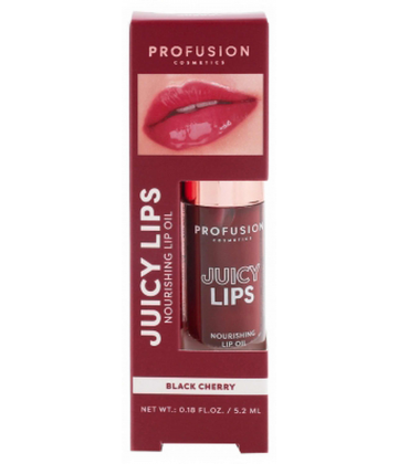 Profusion Cosmetics Juicy Lip Huile à Lèvres Nourrissante Teintée Black Cherry 52 ml