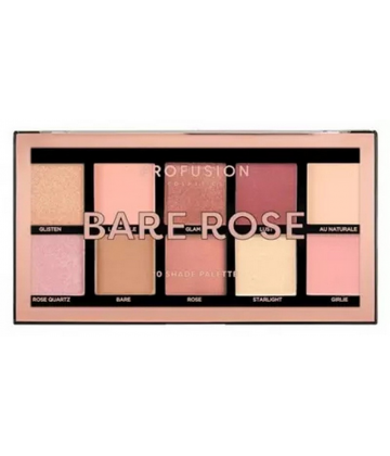 Profusion Cosmetics Palette Yeux Bare Rose 10 Teintes