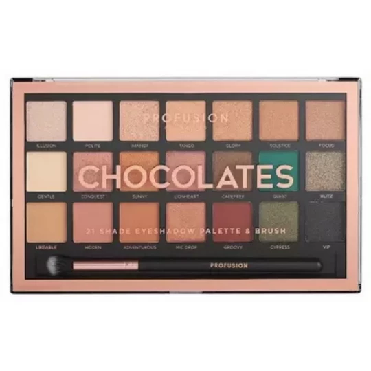 Profusion Cosmetics Palette Yeux Chocolates 21 Teintes