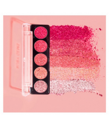 Profusion Cosmetics Palette Yeux Glitter Ruby Gems 5 Teintes