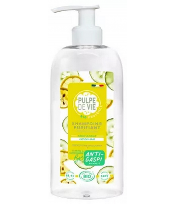 Pulpe de Vie Shampoing Purifiant Citron et Concombre Bio 400 ml