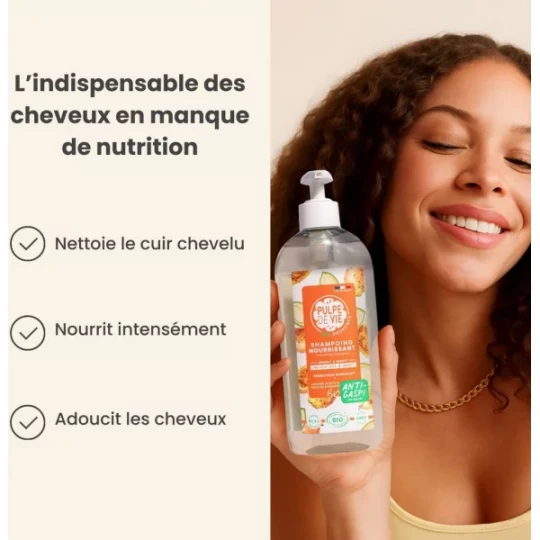 Pulpe de Vie Shampoing Nourrissant Amande Douce Bio 400 ml - image 5