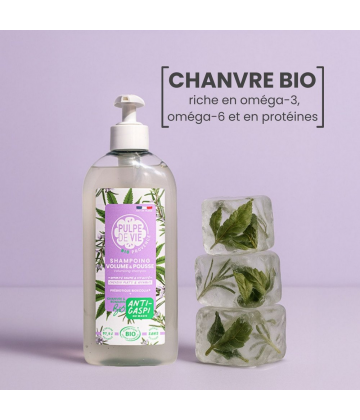 Pulpe de Vie Shampoing Volume et Pousse Chanvre et Romarin 400 ml - image 3