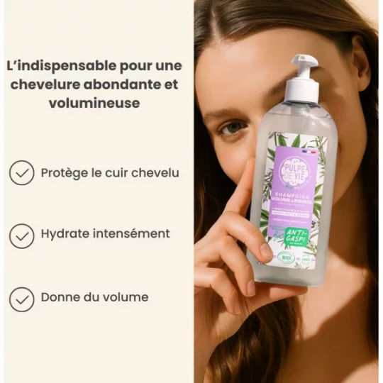 Pulpe de Vie Shampoing Volume et Pousse Chanvre et Romarin 400 ml - image 5