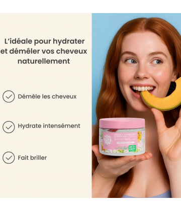 Pulpe de Vie Masque Capillaire Hydratant et Démêlant Melon 3 en 1 Bio 300 ml - image 5
