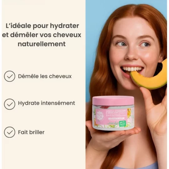 Pulpe de Vie Masque Capillaire Hydratant et Démêlant Melon 3 en 1 Bio 300 ml - image 5