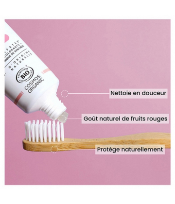 Pulpe de Vie Dentifrice Enfants Gout Fruits Rouges des 4 ans Bio 75 ml