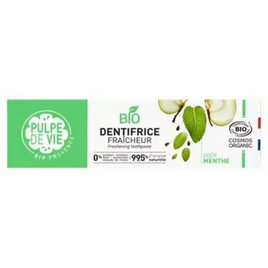 Pulpe de Vie Dentifrice Fraîcheur Gout Menthe Bio 75 ml